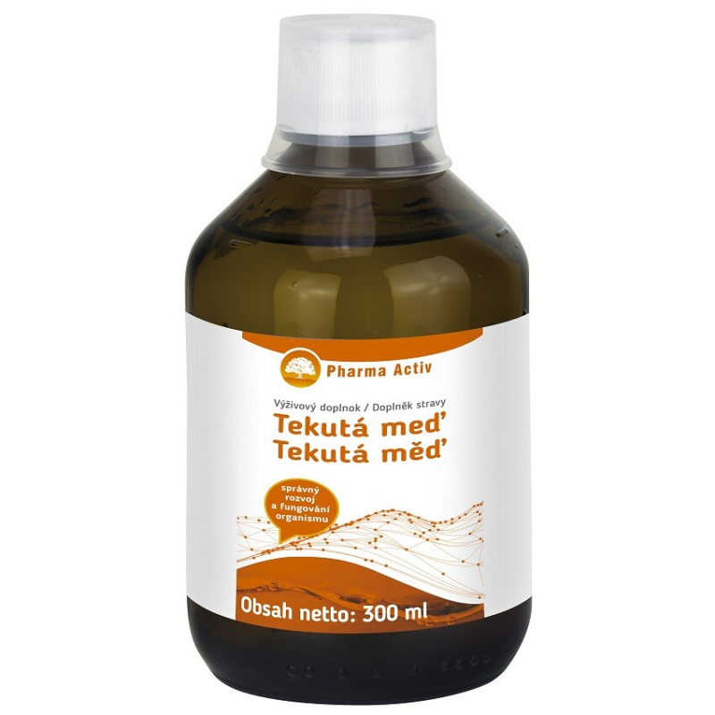 PHARMA ACTIV Tekutá měď + + vitamín C 300 ml
