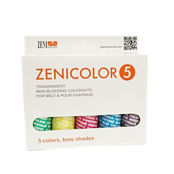 Barva do mýdla transparentní Zenicolor 5x30g
