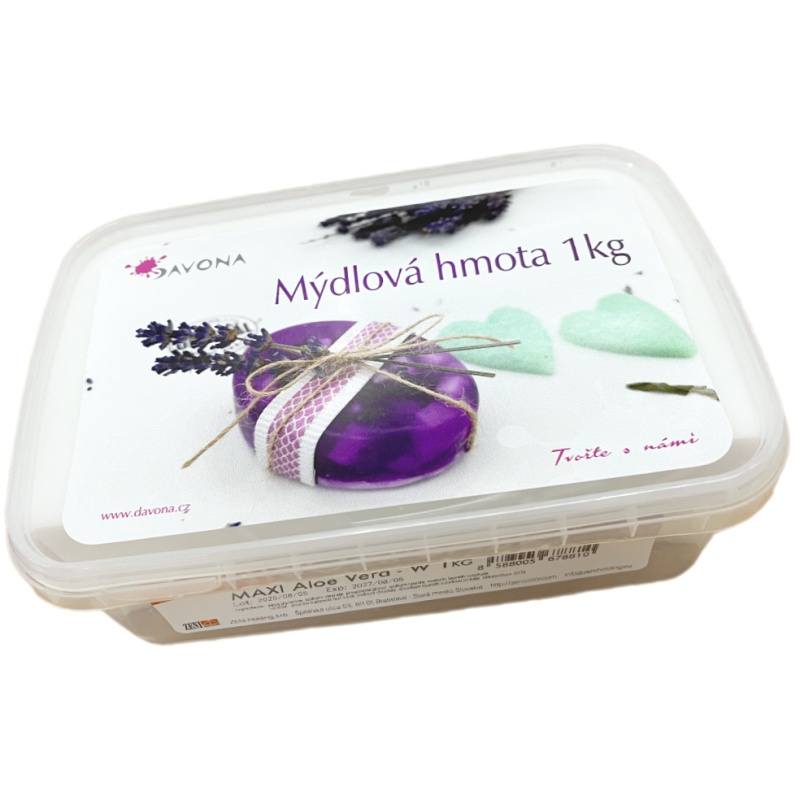 Mýdlová hmota Aloe Vera bílá rychle tuhnoucí 1kg