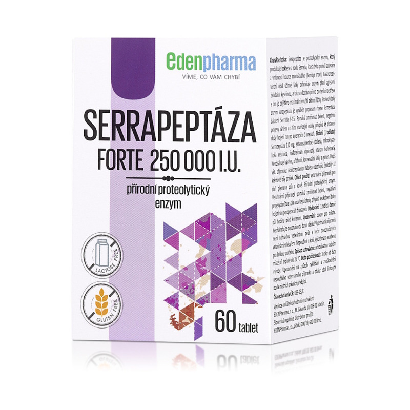EDEPHARMA Serrapeptáza 250 000 I.U. 60 tablet