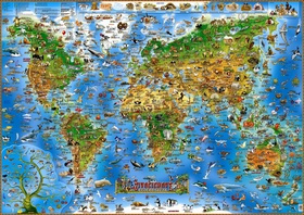 Živočichové celého světa (Ilustrovaná mapa pro děti) - kniha z kategorie Mapy a cestování