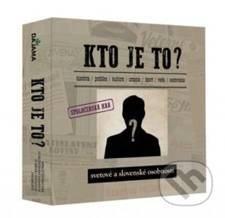 Kto je kto? spoločenská hra - Daniel Kollár, Juraj Kucharík, Kliment Ondrejka - hra z kategorie Vzdělávací hry