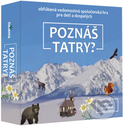 Poznáš Tatry? (spoločenská hra) - Daniel Kollár, Daniela Kollárová, Juraj Kucharík - hra z kategorie Vzdělávací hry