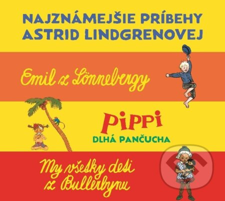 Set: Najznámejšie príbehy A. Lindgrenovej (9 CD) - Astrid Lindgren - audiokniha z kategorie Beletrie pro děti