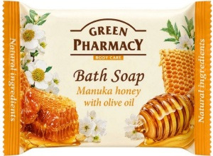 Green Pharmacy GREEN tuhé mýdlo Manuka med a olivový olej 100 g