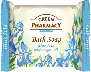 Green Pharmacy GREEN tuhé mýdlo Modrý kosatec a arganový olej 100 g