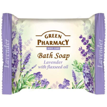 Green Pharmacy toaletní mýdlo 100g - Lavender with Flaxseed Oil