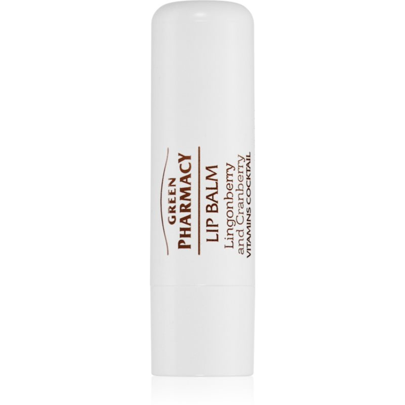Green Pharmacy Lingonberry and Cranberry Lip Balm vyživující balzám na rty SPF 10 3.6 ml