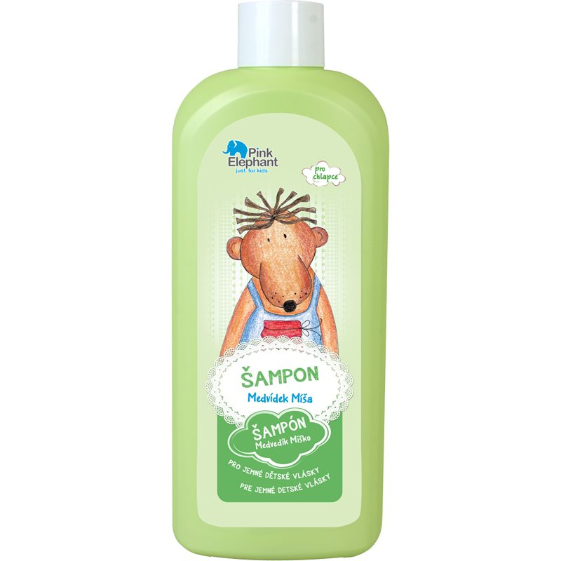 Pink Elephant Boys dětský šampon pro jemné vlasy Teddy bear 500 ml