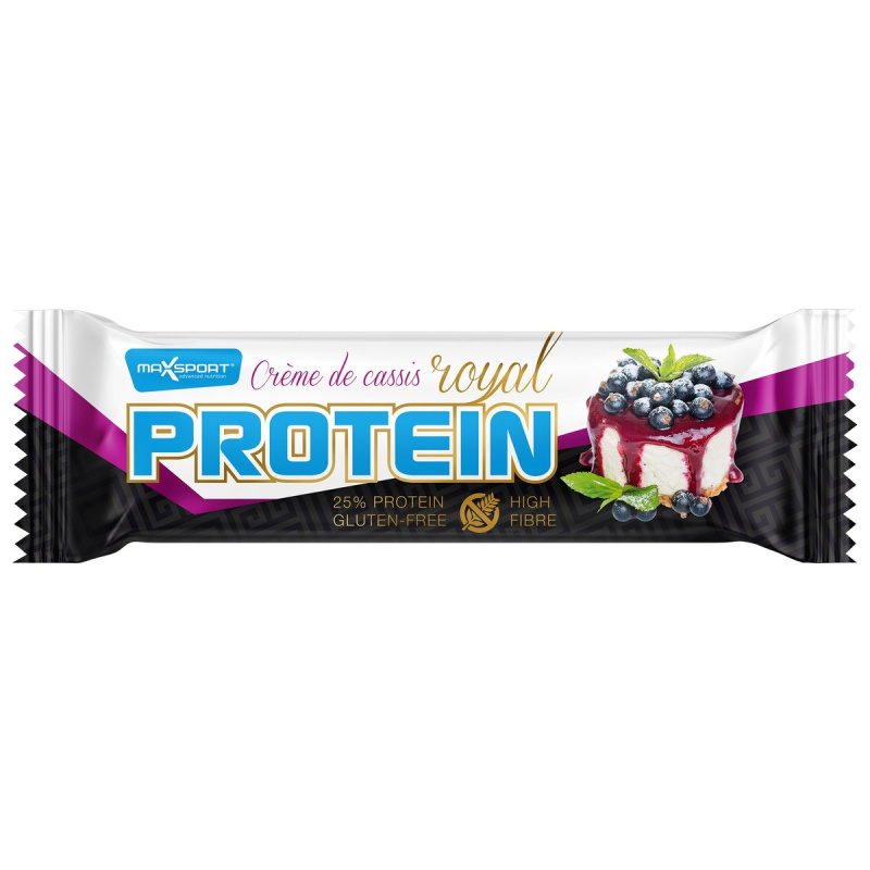 Max Sport Royal Protein tyčinka černý rybíz