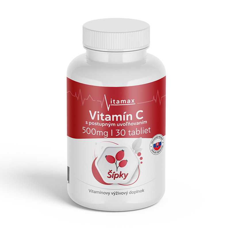 Vitamax Vitamin C 500 mg - Šípek s prodlouženým účinkem mg: 500 mg I 30 tablet