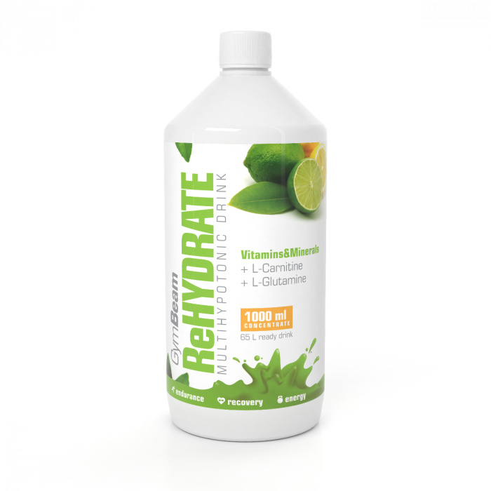 GymBeam ReHydrate Iontový nápoj, 1000 ml Příchuť: růžový grapefruit