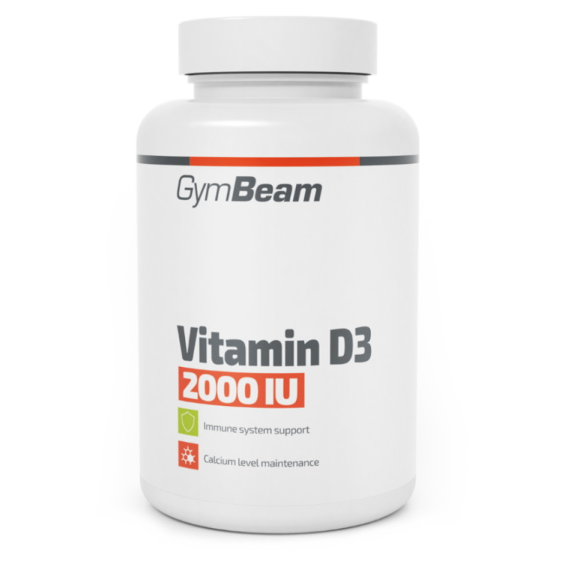 GymBeam Vitamín D3 2000 IU 120 kapslí