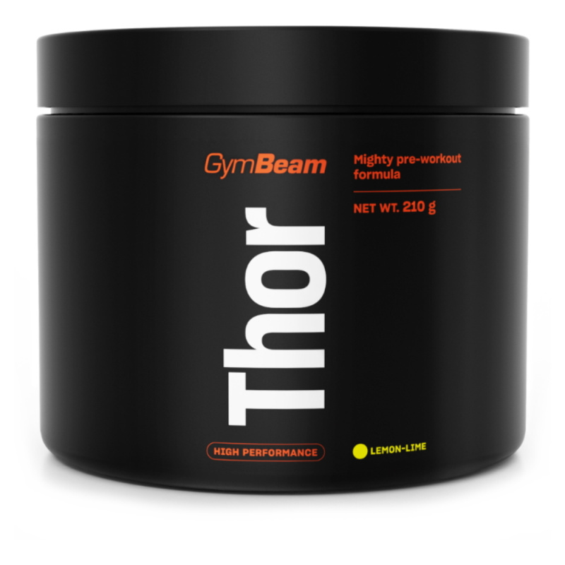 GymBeam Předtréninkový stimulant Thor 210 g - citron/limetka
