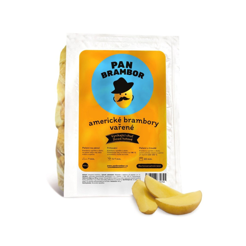 Pan Brambor – americké brambory vařené, balení