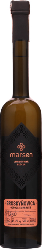 Marsen Broskyňovica odroda Fairhaven 42,3% 0,5l