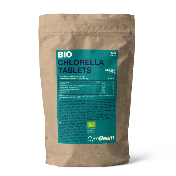 GymBeam BIO Chlorella, 500 tab.