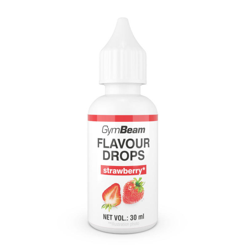 GymBeam Flavor Drops, 30 ml Příchuť: jahoda