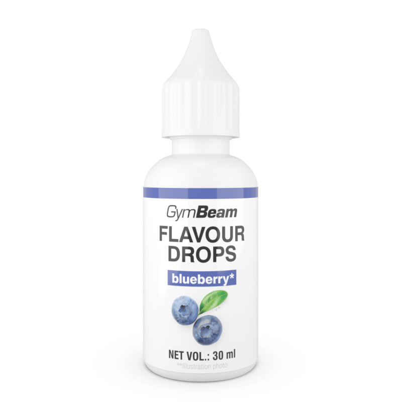 GymBeam Flavor Drops, 30 ml Příchuť: borůvky