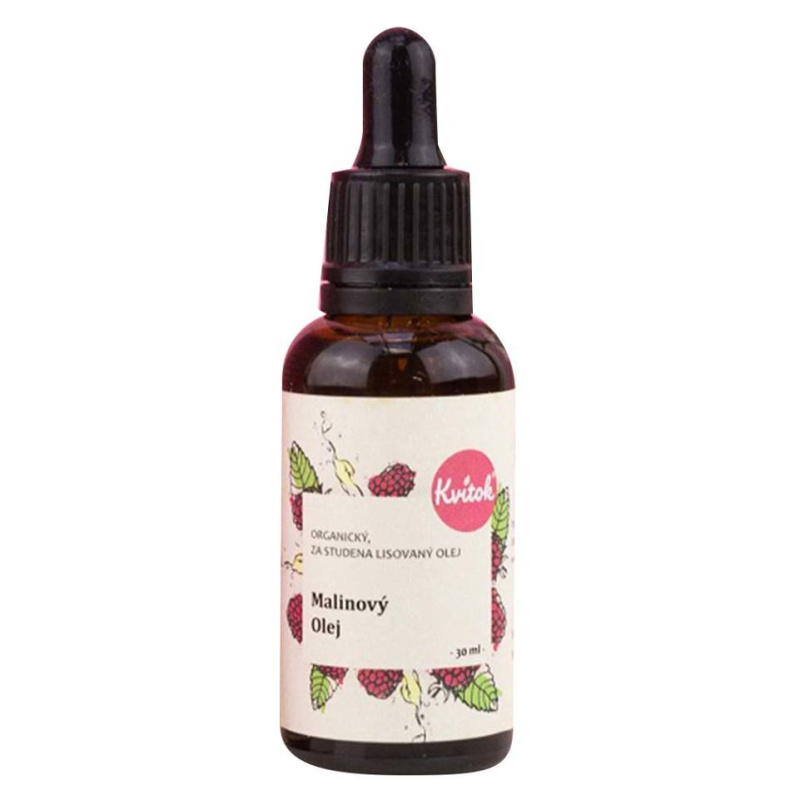 Kvitok Malinový pleťový olej nerafinovaný BIO, 30 ml