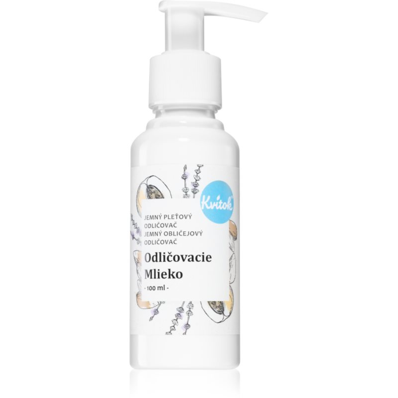 Kvitok Odličovací mléko s mandlovým a meruňkovým olejem, 100 ml