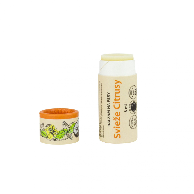 Kvitok Balzám na rty Svěží citrusy, 8 ml