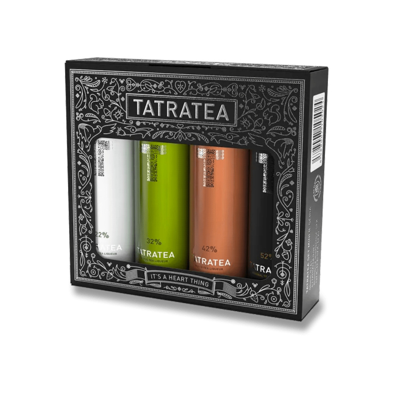 Tatratea Mini Set Černý 4x0,04l 47% 0,16l (dárkové balení kazeta)