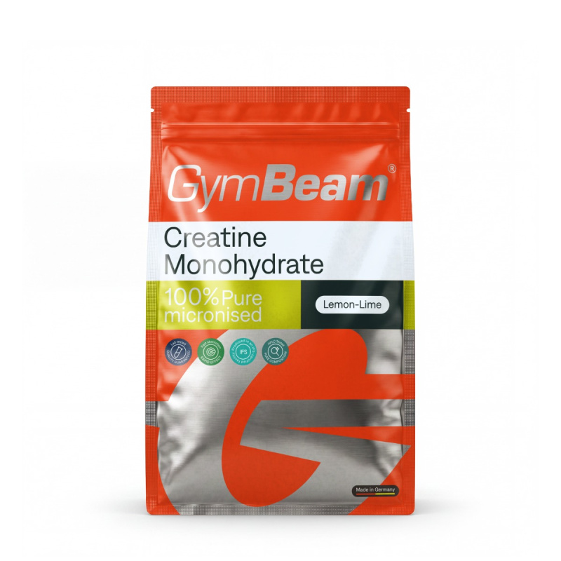 GymBeam 100% Kreatin monohydrát 500 g - citrón/limetka