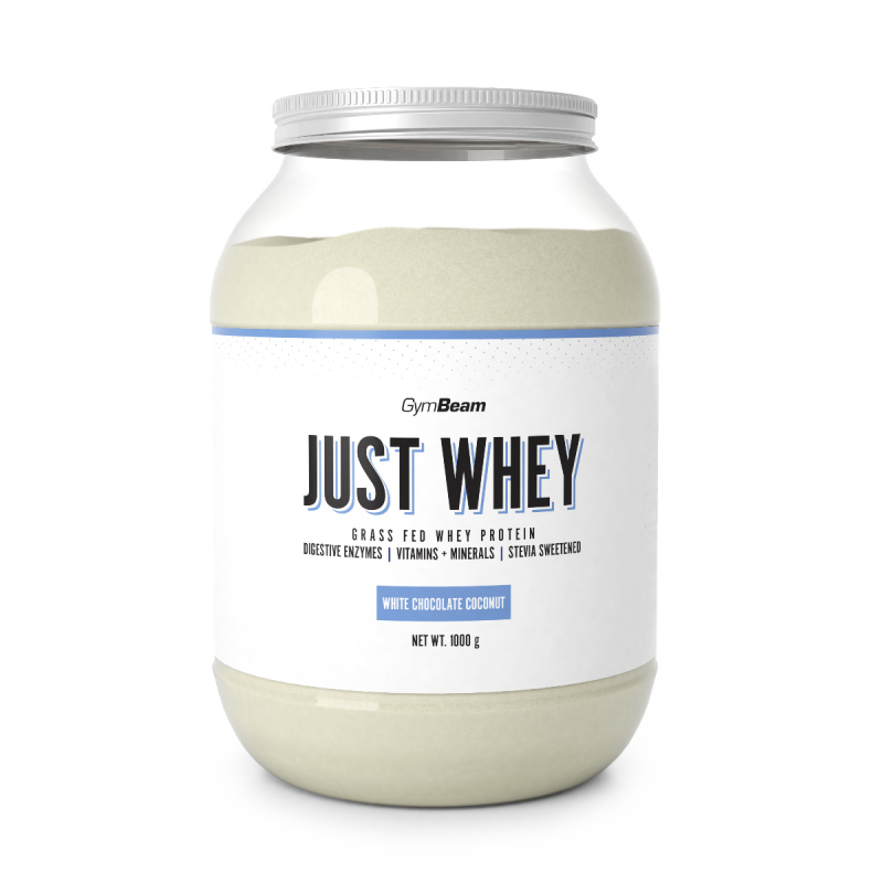 GymBeam Protein Just Whey 1000 g - bílá čokoláda/kokos