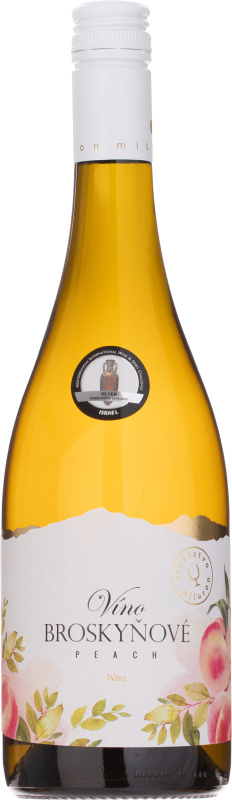 Miluron Broskyňové víno 12% 0,75l