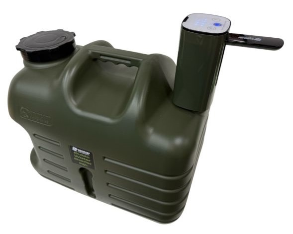 Holdcarp set automatická pumpa digital rechargeable tap + kanystr cubic water carrier 25 l