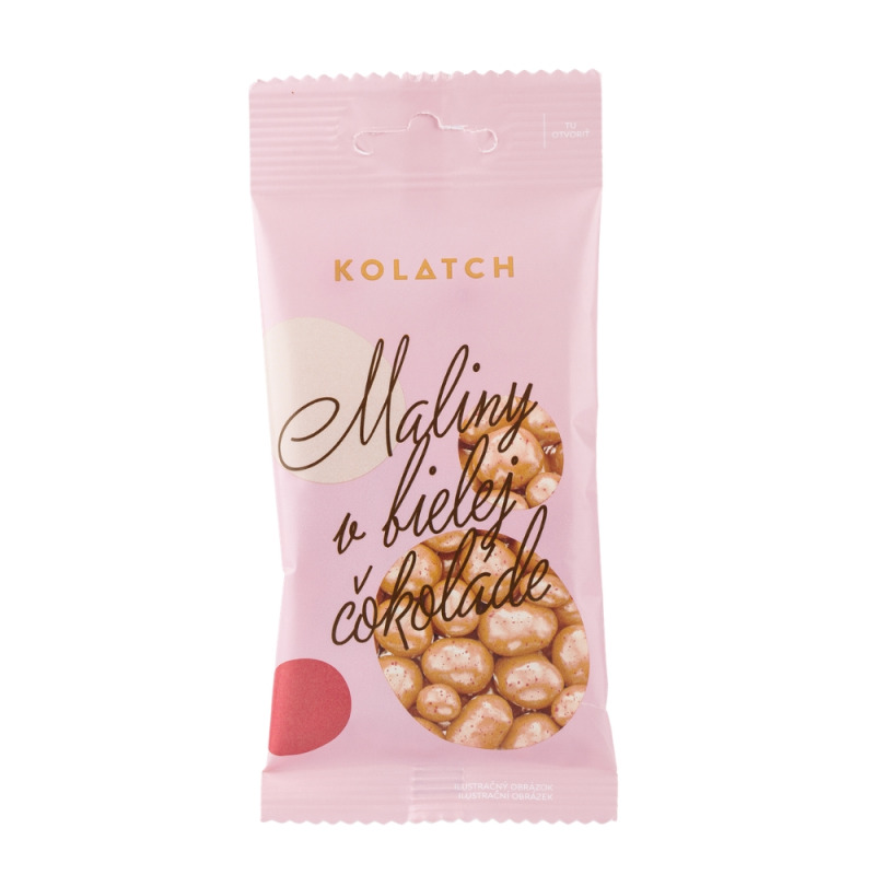 Kolatch BIO Maliny v bílé čokoládě 35 g