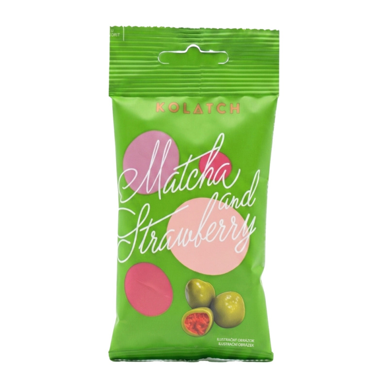 Kolatch Jahody v bílé čokoládě s Matchou 35 g