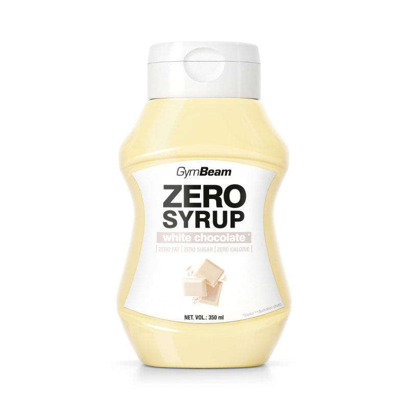 GymBeam Zero Syrup 350 ml - bílá čokoláda