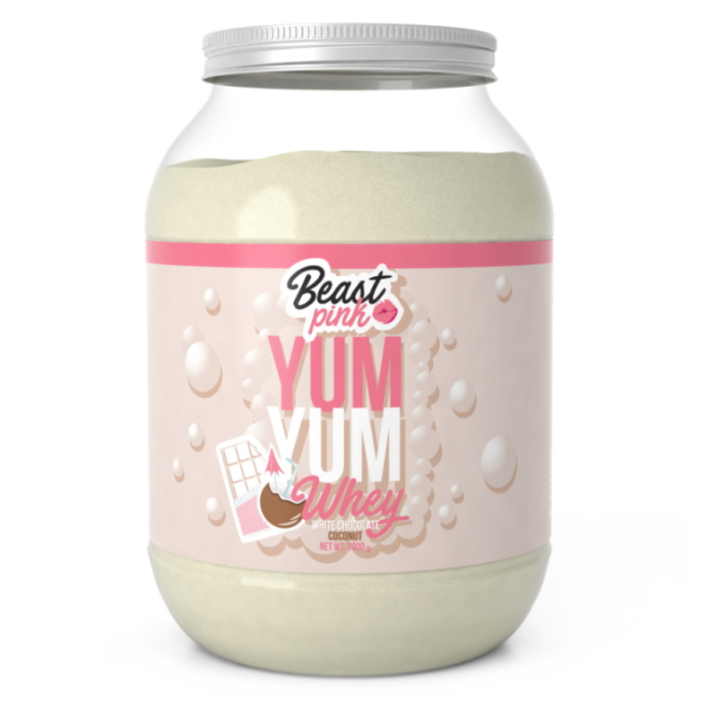 BeastPink Protein Yum Yum Whey 1000 g - bílá čokoláda/kokos
