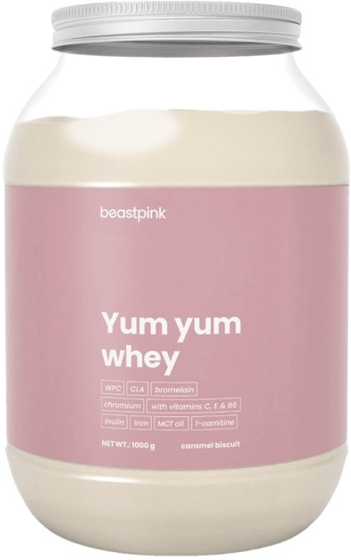 BeastPink Protein Yum Yum Whey 1000 g - bílá čokoláda/kokos
