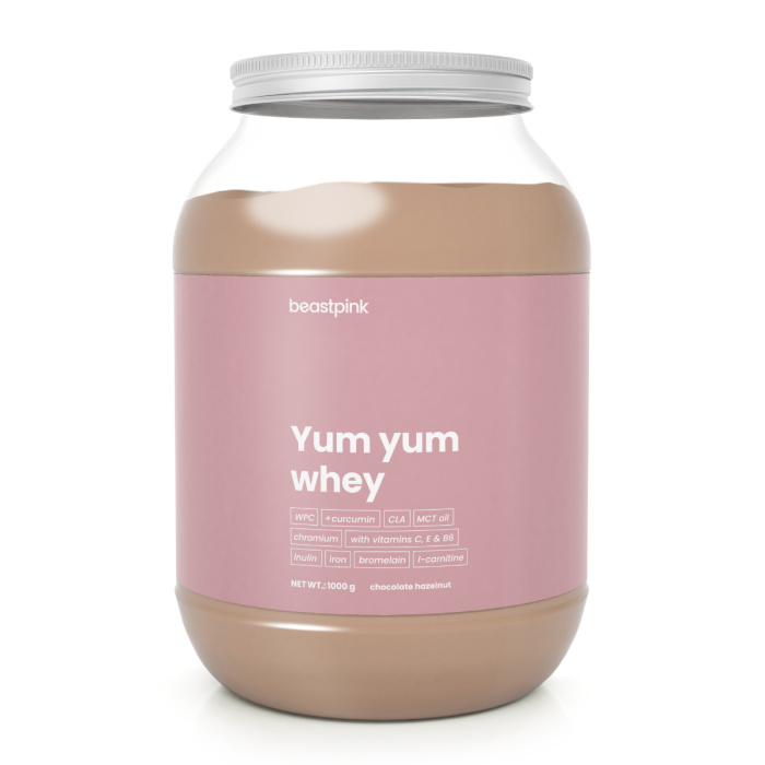 BeastPink Protein Yum Yum Whey 1000 g - čokoláda/lískový oříšek