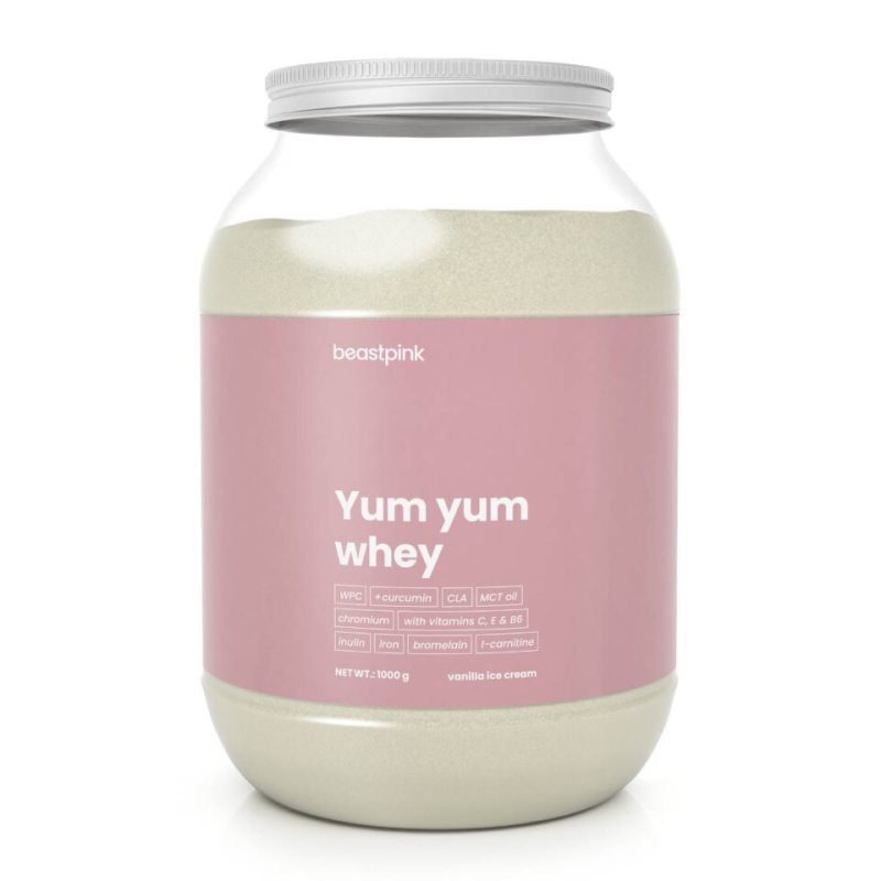BeastPink Protein Yum Yum Whey 1000 g - vanilková zmrzlina