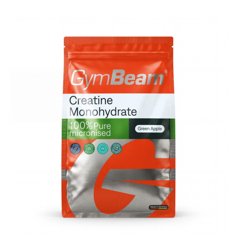 GymBeam 100% Kreatin monohydrát 500 g - zelené jablko