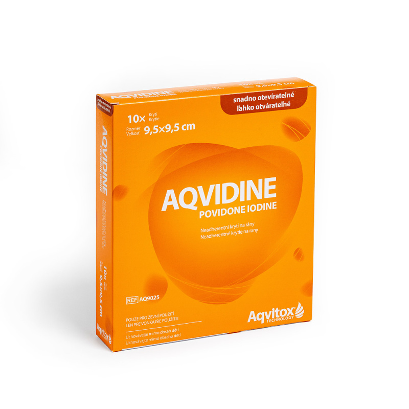 AQVIDINE Povidone Iodine 9.5 x 9.5 cm 10ks