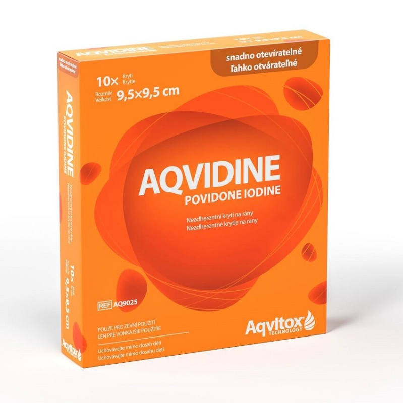 AQVIDINE Povidone Iodine 9.5 x 9.5 cm 10ks