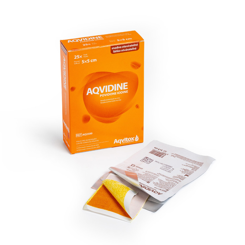AQVIDINE Povidone Iodine 5 x 5 cm 25ks