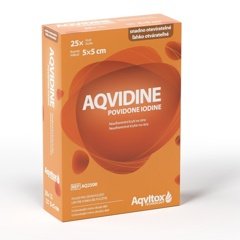 AQVIDINE Povidone Iodine 5 x 5 cm 25ks