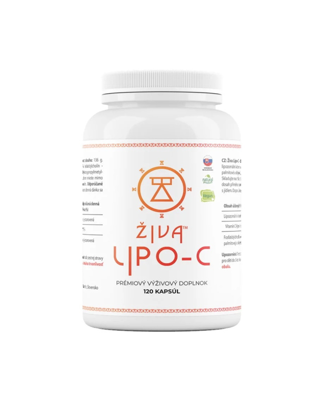 Živa LIPO-C – Vitamin C, 500 mg, 120 kapslí