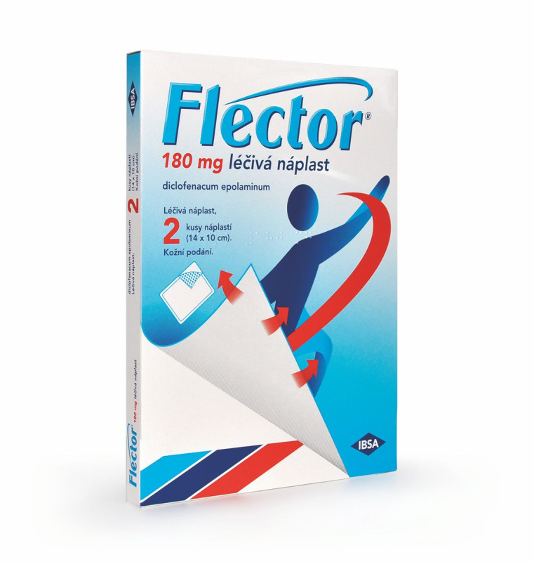 FLECTOR 180 mg Léčivá náplast 2 kusy