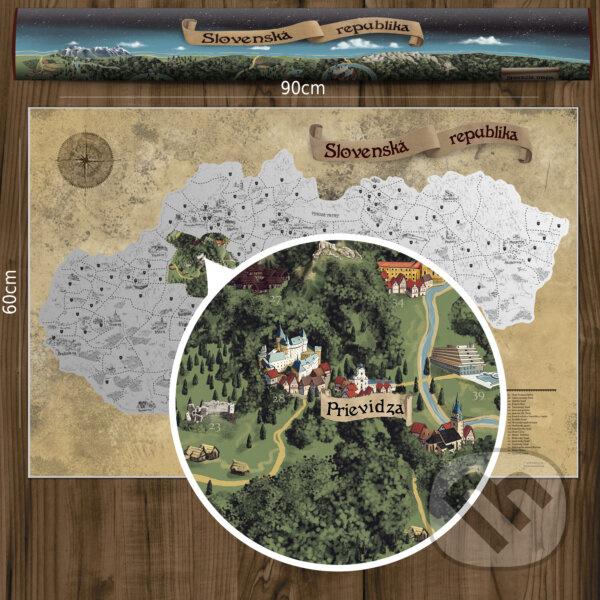 Stieracia mapa Slovenska (Strieborná)