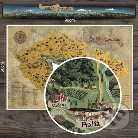 Stieracia mapa Česka (Zlatá)