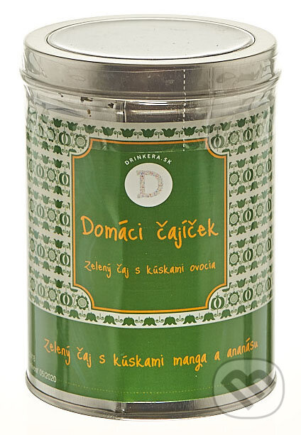 Domáci čajíček: Zelený čaj s kúskami manga a ananásu