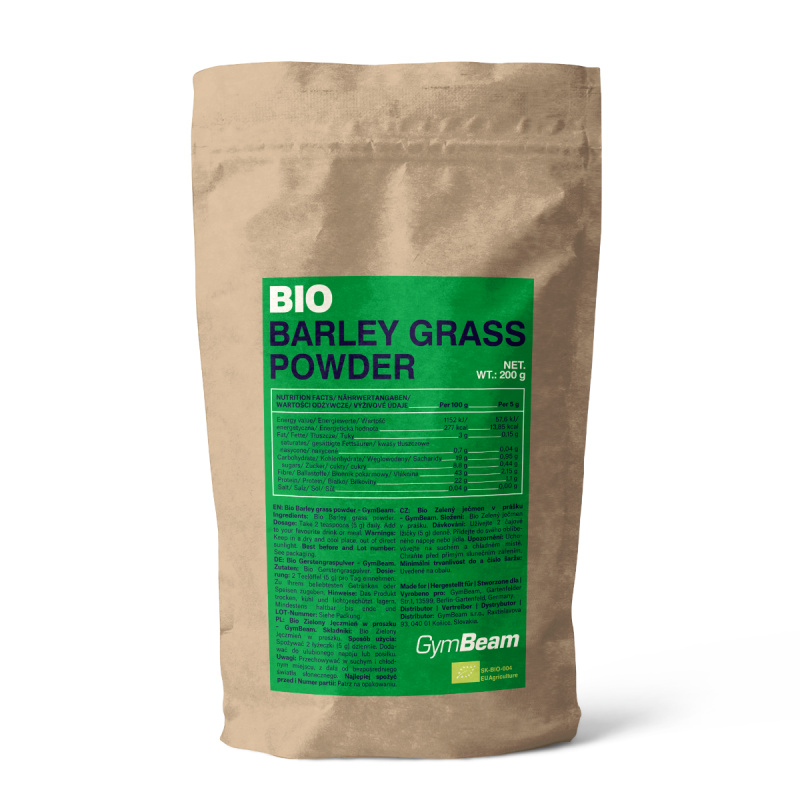 GymBeam BIO zelený ječmen, 200 g