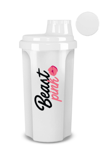 BeastPink Shaker sportovní šejkr barva White 700 ml